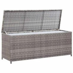FIMEI Boîte De Rangement De Jardin Gris 120x50x60 Cm Résine Tressée 9 FIMEI Boîte De Rangement De Jardin Gris 120x50x60 Cm Résine Tressée -Rangement de jardin Soldes 60747017 3