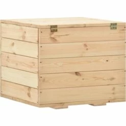 FIMEI Coffre De Rangement 60x54x50,7 Cm Bois De Pin Massif 11 FIMEI Coffre De Rangement 60x54x50,7 Cm Bois De Pin Massif -Rangement de jardin Soldes 60966783 5
