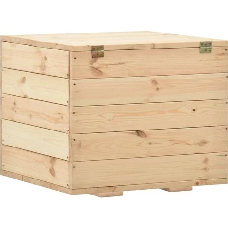 FIMEI Coffre De Rangement 60x54x50,7 Cm Bois De Pin Massif 7 FIMEI Coffre De Rangement 60x54x50,7 Cm Bois De Pin Massif – Image 5