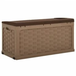 FIMEI Boîte De Rangement De Jardin 335 L Moka-Chocolat PP Rotin 10 FIMEI Boîte De Rangement De Jardin 335 L Moka-Chocolat PP Rotin -Rangement de jardin Soldes 60969276 4