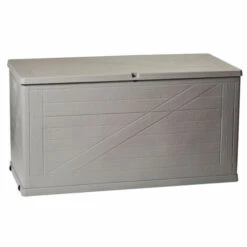 TOOMAX Coffre De Rangement 420L WOODY Résine Effet Bois L120xP57xH63 Cm
