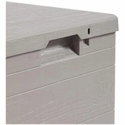 TOOMAX Coffre De Jardin 90L Dim 42xP44xH50 Cm Aspect Bois Désign Résiste Au Gel Intempéries Et UV Poignées De Transport. Cadenassable -Rangement de jardin Soldes 61257514 5