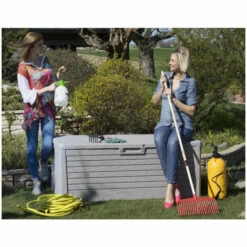 TOOMAX Coffre De Jardin 550L Florida Effet Bois L147xP72xH60 Cm Couleur Taupe 11 TOOMAX Coffre De Jardin 550L Florida Effet Bois L147xP72xH60 Cm Couleur Taupe -Rangement de jardin Soldes 61257517 5
