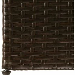 SUPERMARKET Boîte De Stockage De Jardin Marron 150x100x100cm Résine Tressée -Rangement de jardin Soldes 61305572 4