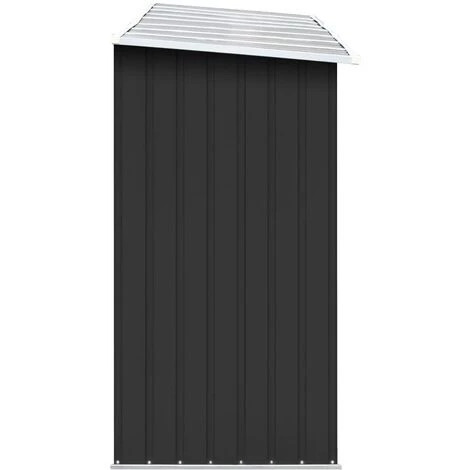 GROSMONDE 330 X 84 X 152 Cm Abri De Stockage De Bois Chauffage Acier Galvanisé Jardin Anthracite 6 GROSMONDE 330 X 84 X 152 Cm Abri De Stockage De Bois Chauffage Acier Galvanisé Jardin Anthracite – Image 4