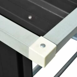 GROSMONDE 163 X 83 X 154 Cm Abri De Stockage De Bois Acier Galvanisé Porte-b?che Jardin Anthracite 11 GROSMONDE 163 X 83 X 154 Cm Abri De Stockage De Bois Acier Galvanisé Porte-b?che Jardin Anthracite -Rangement de jardin Soldes 61345075 5