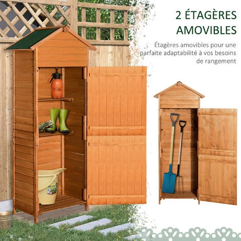 MH Armoire De Jardin MARTHA Bois 7 MH Armoire De Jardin MARTHA Bois – Image 5