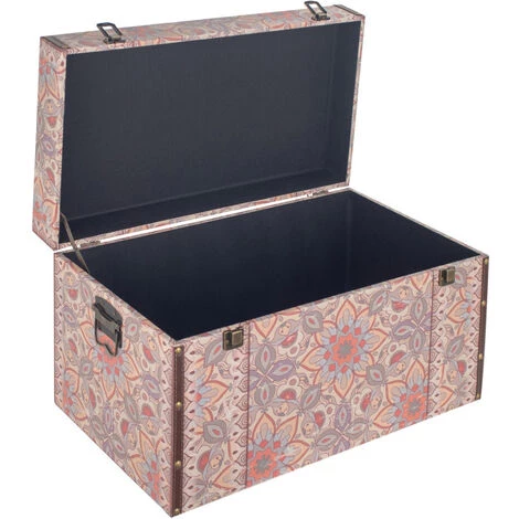 ZEN ET ETHNIQUE Grand Coffre De Rangement Éléphant Ethnique 70 Cm 5 ZEN ET ETHNIQUE Grand Coffre De Rangement Éléphant Ethnique 70 Cm – Image 3