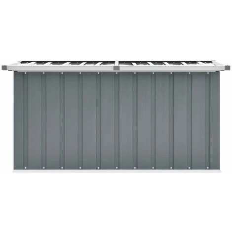 SUPERMARKET Boîte De Rangement De Jardin Gris 129x67x65 Cm 5 SUPERMARKET Boîte De Rangement De Jardin Gris 129x67x65 Cm – Image 3