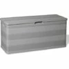 SUPERMARKET Boîte De Rangement De Jardin Gris 117x45x56 Cm