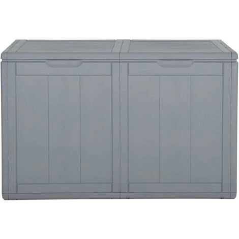 SUPERMARKET Boîte De Rangement De Jardin 180 L Gris PP Rotin 4 SUPERMARKET Boîte De Rangement De Jardin 180 L Gris PP Rotin – Image 2