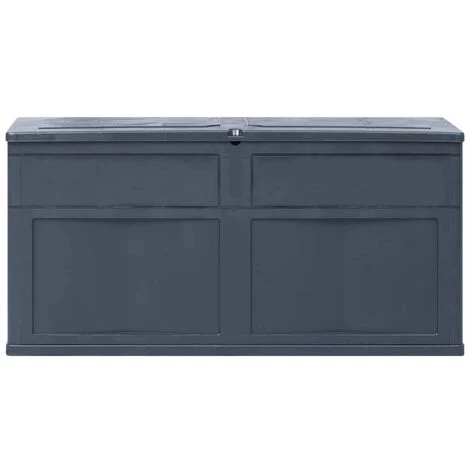 SUPERMARKET Boîte De Rangement De Jardin 320 L Noir 5 SUPERMARKET Boîte De Rangement De Jardin 320 L Noir – Image 3