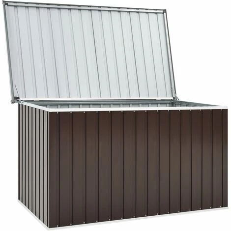 SUPERMARKET Boîte De Rangement De Jardin Marron 171x99x93 Cm 7 SUPERMARKET Boîte De Rangement De Jardin Marron 171x99x93 Cm – Image 5