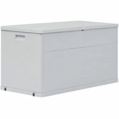 SUPERMARKET Boîte De Rangement De Jardin 420 L Gris Clair