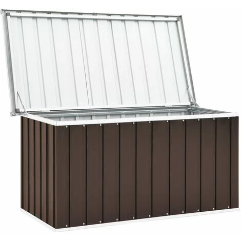 SUPERMARKET Boîte De Rangement De Jardin Marron 129x67x65 Cm 4 SUPERMARKET Boîte De Rangement De Jardin Marron 129x67x65 Cm – Image 2