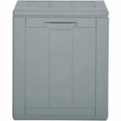 SUPERMARKET Boîte De Rangement De Jardin 90 L Gris PP Rotin -Rangement de jardin Soldes 63675409 3