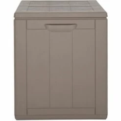 SUPERMARKET Boîte De Rangement De Jardin 180 L Marron PP Rotin -Rangement de jardin Soldes 63676175 4