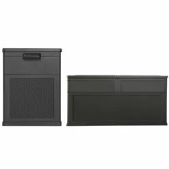 TOOMAX Coffre De Rangement 320 L 119x 46x 60 Cm Noir Anthracite Noir Resine Anti UV 7 TOOMAX Coffre De Rangement 320 L 119x 46x 60 Cm Noir Anthracite Noir Resine Anti UV -Rangement de jardin Soldes 63683139 3