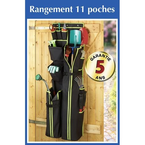 WENKO Rangement Orgeur - 11 Poches - 38 X 7 X 122 - Noir 4 WENKO Rangement Orgeur - 11 Poches - 38 X 7 X 122 - Noir – Image 2