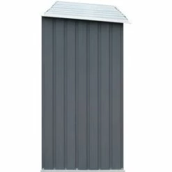 TANCYCO Porte-bûches Pour Bois De Chauffage Avec Couvercle Magasin De Bûches En Métal Pour L'extérieur 330x84x152 Cm Gris -Rangement de jardin Soldes 64489911 4