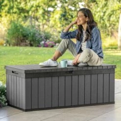 Keter Boîte De Rangement De Jardin Darwin 380 L Gris - Gris 9 Keter Boîte De Rangement De Jardin Darwin 380 L Gris - Gris -Rangement de jardin Soldes 64733677 3