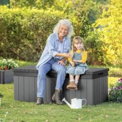 Keter Boîte De Rangement De Jardin Darwin 380 L Gris - Gris 11 Keter Boîte De Rangement De Jardin Darwin 380 L Gris - Gris -Rangement de jardin Soldes 64733677 5