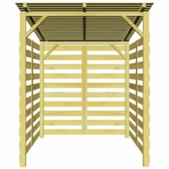 TALKEACH 170 X 170 X 180 Cm Abri De Stockage Du Bois De Chauffage Pin Imprégné B?ches Avec 3 Parois Latérales -Rangement de jardin Soldes 64865441 3