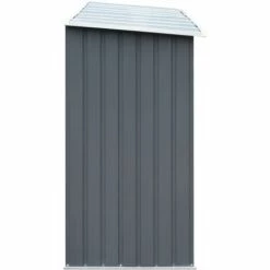 TALKEACH 330 X 84 X 152 Cm Abri De Stockage De Bois Chauffage Acier Galvanisé Jardin Gris -Rangement de jardin Soldes 64865450 4