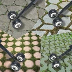 HELLO KITTY BAIN Outil De Désherbage De Terrasse Avec Roues, Outil De Désherbage De Jardin, Mauvaises Herbes à Genoux Pour Nettoyer Entre Les Dalles De Pierre -Rangement de jardin Soldes 65104626 3