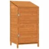 VidaXL Remise De Jardin Marron 55x52x112 Cm Bois De Sapin Solide - Brun -Rangement de jardin Soldes 65296577 1
