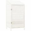 VidaXL Remise De Jardin Blanc 55x52x112 Cm Bois De Sapin Solide - Blanc