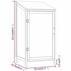 VidaXL Remise De Jardin Blanc 55x52x112 Cm Bois De Sapin Solide - Blanc 9 VidaXL Remise De Jardin Blanc 55x52x112 Cm Bois De Sapin Solide - Blanc -Rangement de jardin Soldes 65296580 3