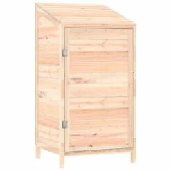 VidaXL Remise De Jardin 55x52x112 Cm Bois De Sapin Solide - Brun