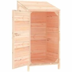 VidaXL Remise De Jardin 55x52x112 Cm Bois De Sapin Solide - Brun -Rangement de jardin Soldes 65296582 4