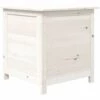 VidaXL Boîte à Coussins D'extérieur Blanc 50x50x56 Cm Sapin Massif - Blanc