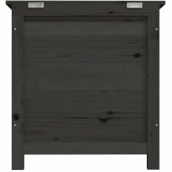 VidaXL Boîte à Coussins D'extérieur Anthracite 50x50x56cm Sapin Massif - Anthracite -Rangement de jardin Soldes 65648448 4