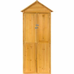 TECTAKE Armoire De Jardin Kadi 80,5 X 60 X 213,5 Cm - Maison De Jardin, Cabane De Jardin, Remise De Jardin - Marron 9 TECTAKE Armoire De Jardin Kadi 80,5 X 60 X 213,5 Cm - Maison De Jardin, Cabane De Jardin, Remise De Jardin - Marron -Rangement de jardin Soldes 65846490 3