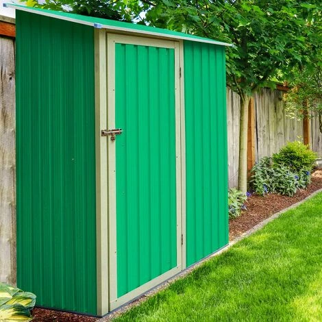 Armoire De Jardin Gardiun Newcastle Métallique 1,27 M² Extérieur 89x143x186 Cm Vert 4 Armoire De Jardin Gardiun Newcastle Métallique 1,27 M² Extérieur 89x143x186 Cm Vert – Image 2