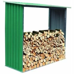 Range Bûches Gardiun Holman - 1,37 M² Extérieur 75x182x160 Cm Vert