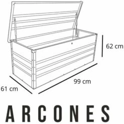 Coffre Rangement Métallique Gardiun Arcana I 300 L. 61x99x62 Cm Amortisseurs 9 Coffre Rangement Métallique Gardiun Arcana I 300 L. 61x99x62 Cm Amortisseurs -Rangement de jardin Soldes 6616917 4