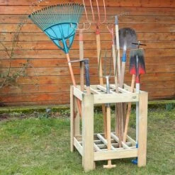 CÉMONJARDIN Range Outils De Jardin En Bois