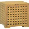 VidaXL Boîte à Corde 40x40x40 Cm Bois Massif De Teck - Brun 1 VidaXL Boîte à Corde 40x40x40 Cm Bois Massif De Teck - Brun -Rangement de jardin Soldes 66685421 1