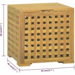 VidaXL Boîte à Corde 40x40x40 Cm Bois Massif De Teck - Brun 9 VidaXL Boîte à Corde 40x40x40 Cm Bois Massif De Teck - Brun -Rangement de jardin Soldes 66685421 3