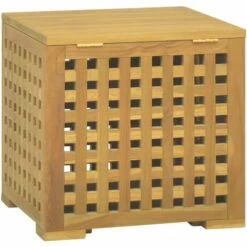 VidaXL Boîte à Corde 40x40x40 Cm Bois Massif De Teck - Brun 11 VidaXL Boîte à Corde 40x40x40 Cm Bois Massif De Teck - Brun -Rangement de jardin Soldes 66685421 5