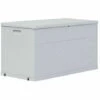 LES TENDANCES Coffre De Rangement Plastique Gris Clair Nited 120 Cm -Rangement de jardin Soldes 66881391 1
