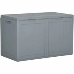 LES TENDANCES Boîte De Rangement De Jardin 180 L Gris PP