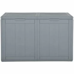 LES TENDANCES Boîte De Rangement De Jardin 180 L Gris PP -Rangement de jardin Soldes 66897302 4