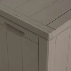 LES TENDANCES Boîte De Rangement De Jardin 270 L Marron PP -Rangement de jardin Soldes 66897450 5