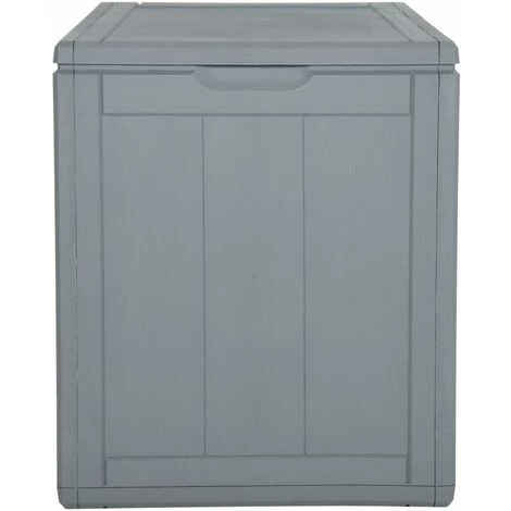 LES TENDANCES Boîte De Rangement De Jardin 90 L Gris PP 6 LES TENDANCES Boîte De Rangement De Jardin 90 L Gris PP – Image 4