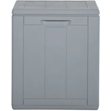 LES TENDANCES Boîte De Rangement De Jardin 90 L Gris PP 7 LES TENDANCES Boîte De Rangement De Jardin 90 L Gris PP – Image 5